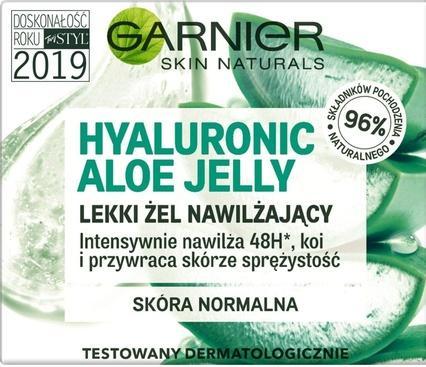 Actual product image Garnier Hyaluronic Aloe Jelly Moisturizing Gel For Normal / Combination Skin 50ml (50 ml, Face gel)