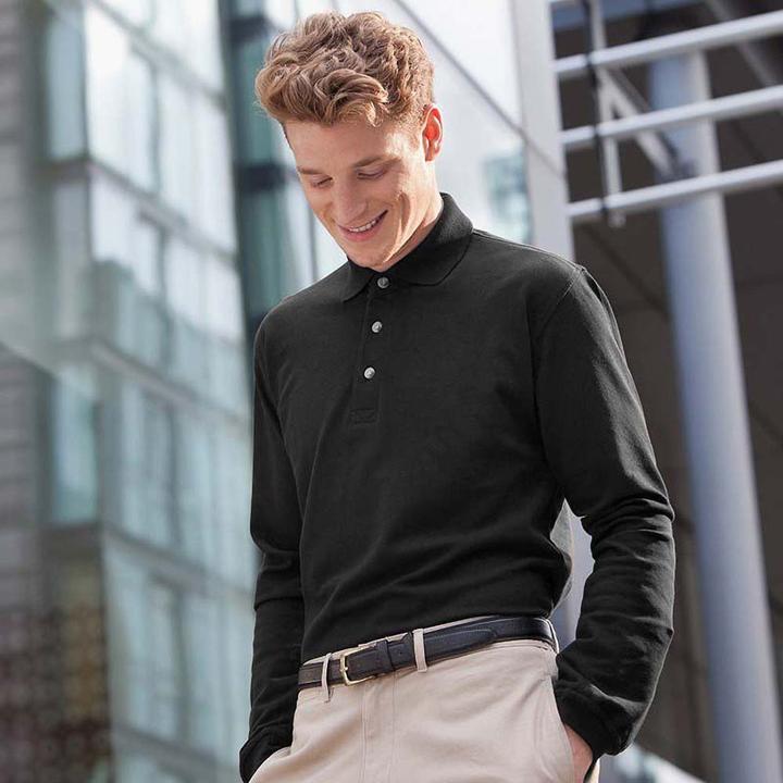 Produktbild Henbury PoloShirt Langarm (M)