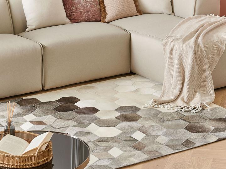 Produktbild Beliani Leder-Patchwork-Teppich (140 x 200 cm)