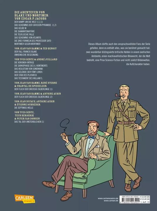 Actual product image Blake & Mortimer 22: Band 22 (German, Yves Sente, 2019)