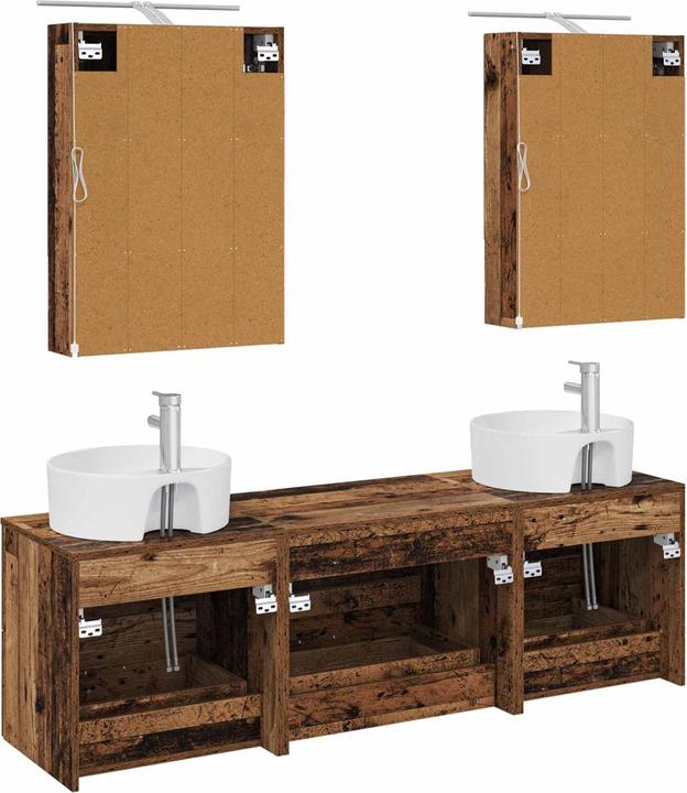 Produktbild vidaXL Badezimmerschrank (14.50 x 50 x 70 cm)