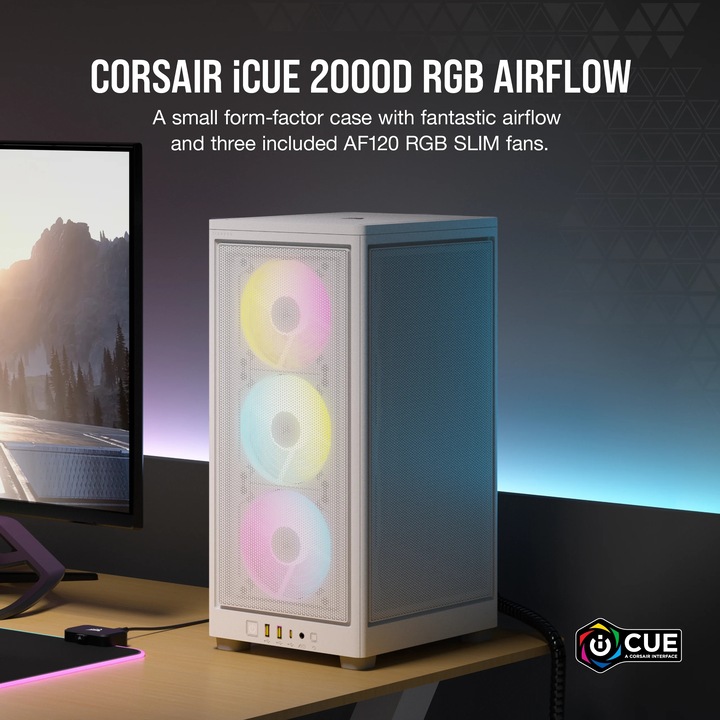 Produktbild Corsair iCUE 2000D RGB Airflow (Mini-ITX)