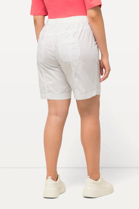 Immagine prodotto Ulla Popken Bermuda in stile cargo con quattro tasche e cintura comfort (56)