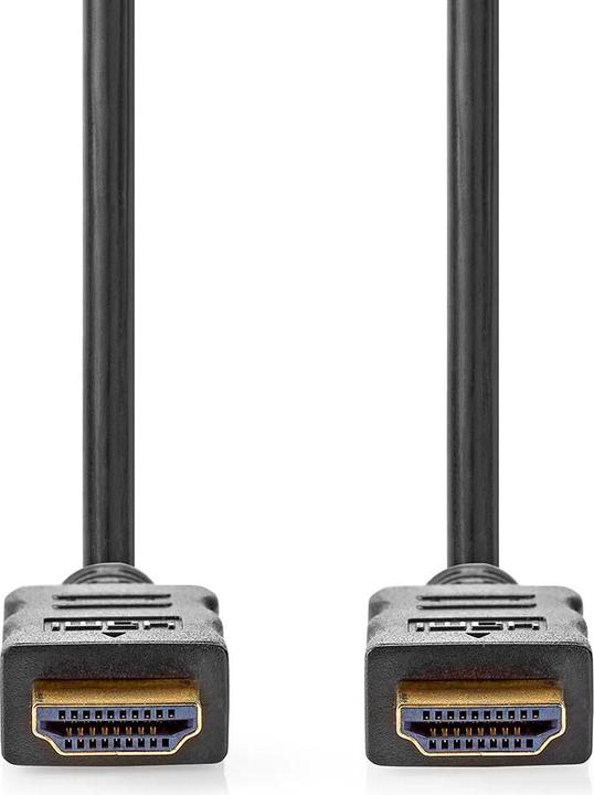 Actual product image Nedis High-speed 1.5m HDMI cable with Ethernet, gold-plated (black) (1.50 m)