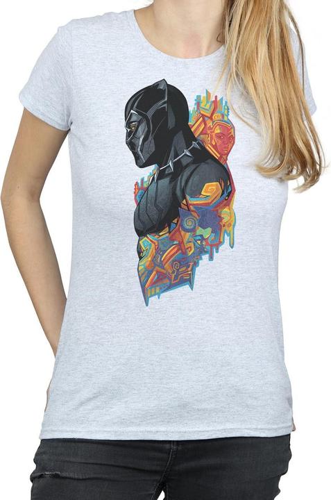 Produktbild Schwarzer Panther Profil TShirt aus Baumwolle (M)