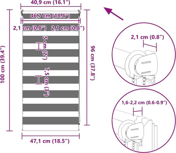 Actual product image vidaXL Anke (40 x 100 cm)