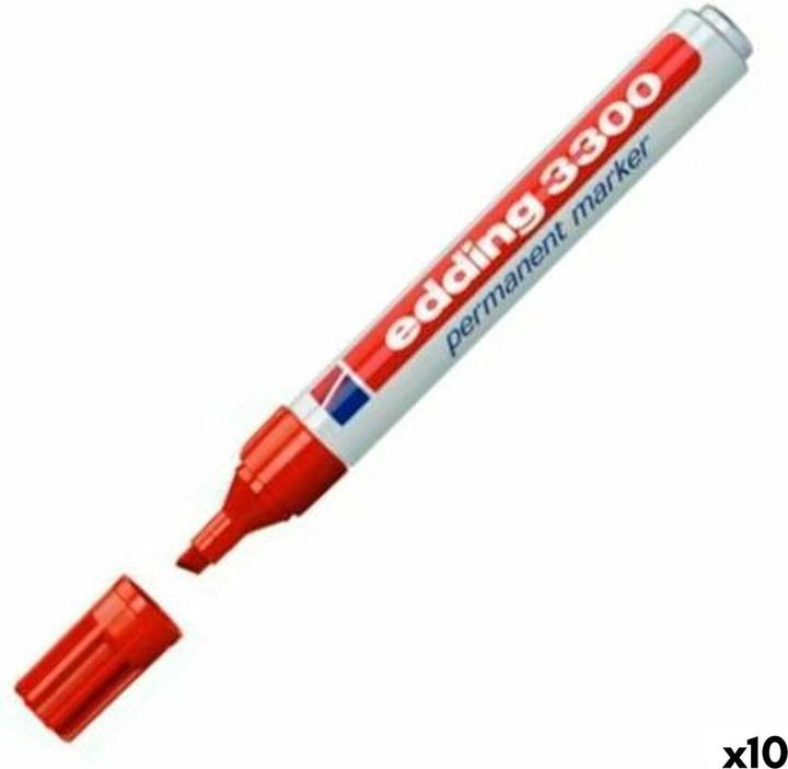 Actual product image Edding Permanent marker 3000 (Red, 3 mm, 10 x)