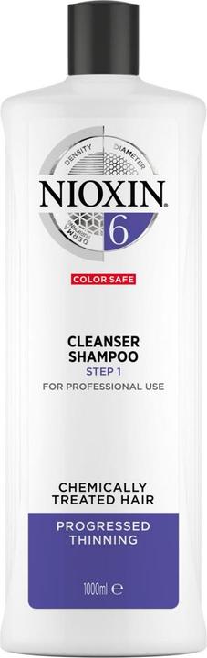 Nioxin System 6 Color Safe Cleanser Shampoo (1000 ml, Flüssiges Shampoo)