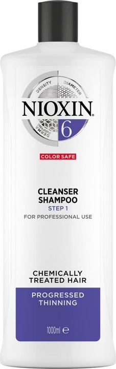 Nioxin System 6 Color Safe Cleanser Shampoo (1000 ml, Liquid shampoo)