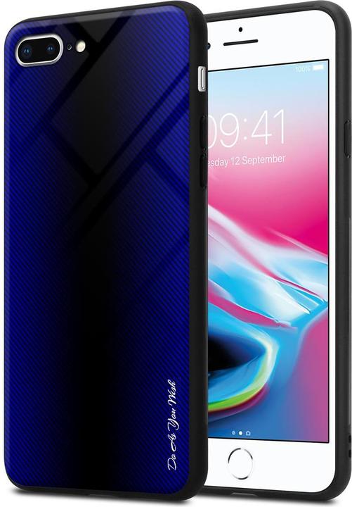 Productafbeelding Cadorabo TPU gestreepte glasplaat (Apple iPhone 7s Plus, Apple iPhone 7 Plus)