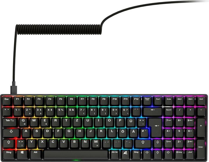Actual product image Sharkoon SGK50 S2 PBT bk Gateron GPRO Yellow EN (DE, Cable, Wireless)