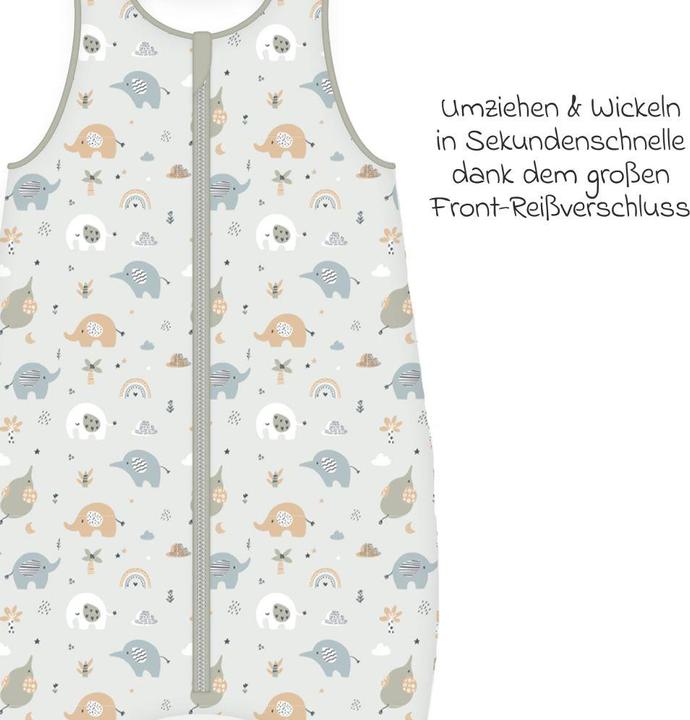 Image du produit Babybest Combinaison de sommeil Elephants (70 cm, 2.5 TOG)
