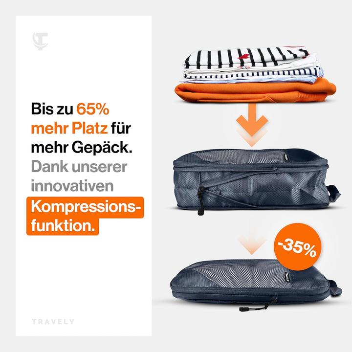 Produktbild Travely 5-teiliges Packwürfel-Set