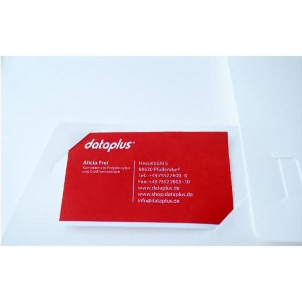 Dataplus, Mappe, Schnellhefter-Mappe A4 mit A4-Tasche natur-transparent (A4, 1 x)