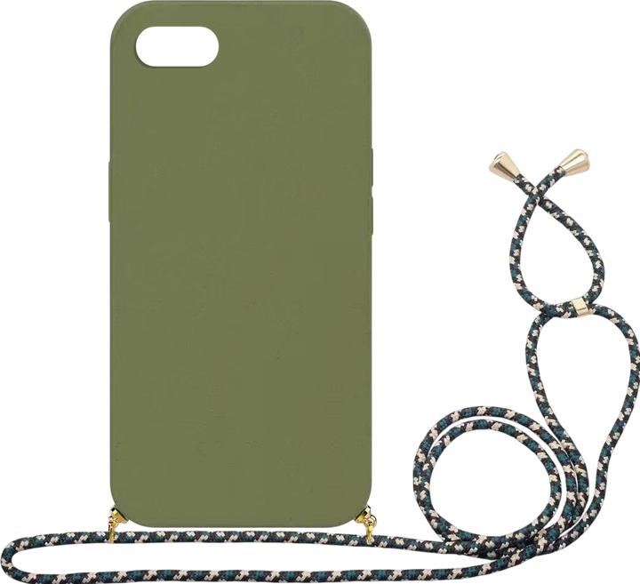 Actual product image mobileup Eco Case with Lanyard for iPhone 6 Plus / 7 Plus / 8 Plus - Military Green (Apple iPhone 6 Plus)