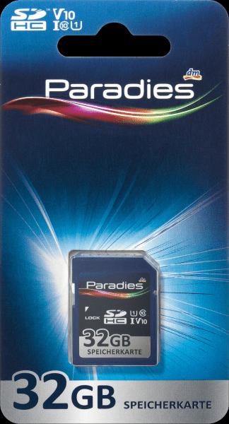 Immagine prodotto Paradies Scheda di memoria SDHC 32GB (32 GB, SDHC, U1, UHS-I)