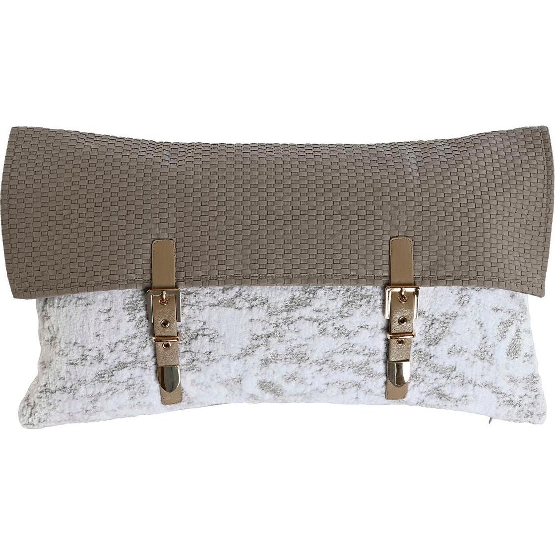 Esprit Bianco/Beige Cuscino Decorativo, Kissen Home Weiss 50 X 10 X 30 Cm (30 X 50 Cm)