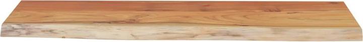 Immagine prodotto vidaXL Piano del tavolo rettangolare con bordo ad albero Piano del mobile in legno massiccio di acacia (80 x 40 x 2,5 cm)