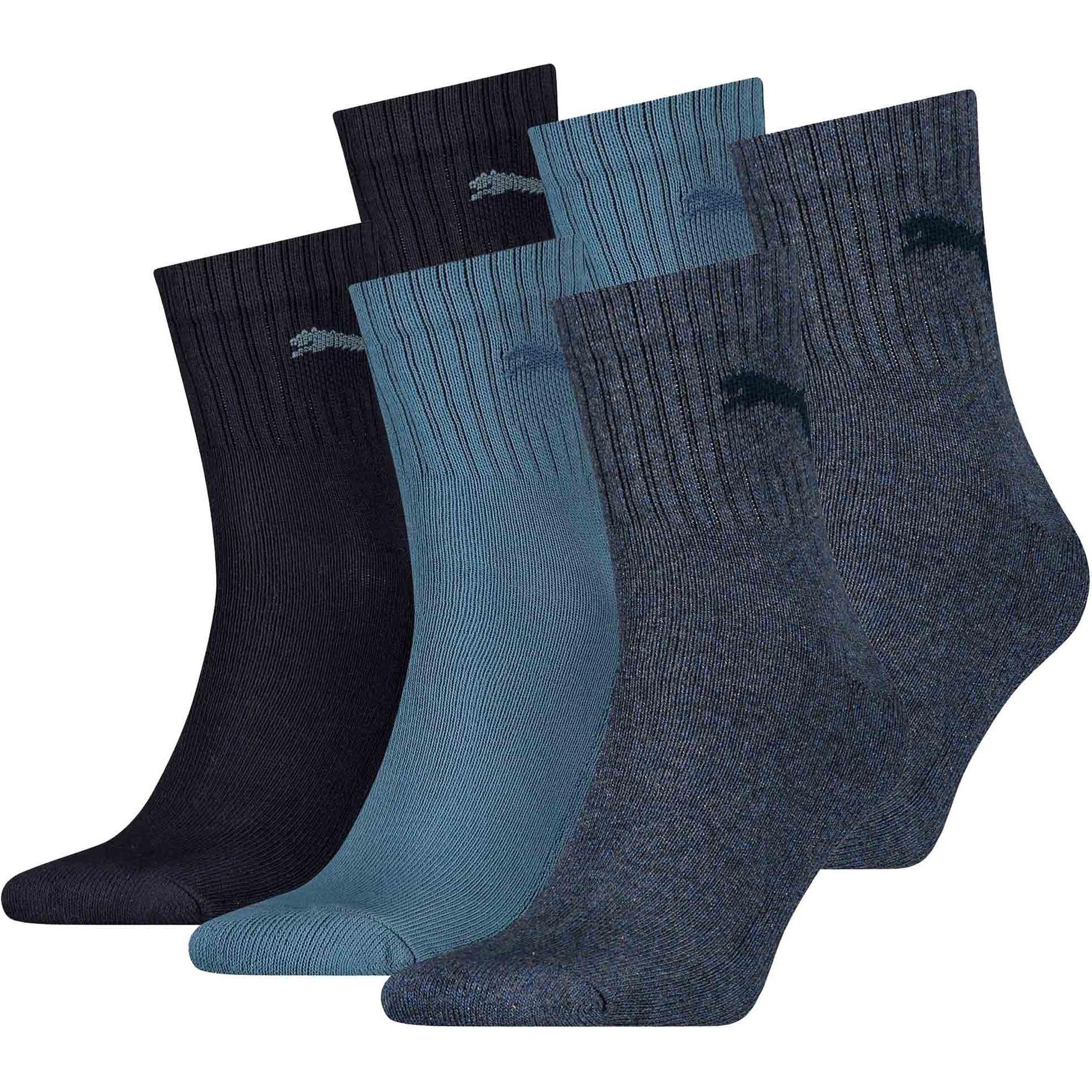 Puma, Herren, Socken, Socken Sportlich Stretch, Blau, (6er Pack, 39 - 42)