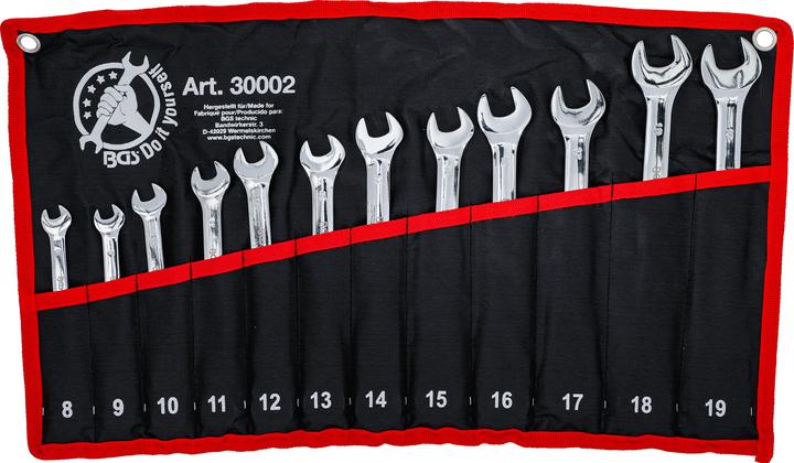 Produktbild BGS Ratschenring-Maulschlüssel-Satz (10 mm, 11 mm, 12 mm, 13 mm, 14 mm, 15 mm, 16 mm, 17 mm, 18 mm, 19 mm, 8 mm, 9 mm)