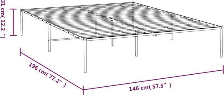 Image du produit vidaXL Bettgestell (140 x 190 cm)