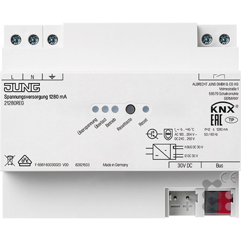 JUNG, Zubehör Elektroinstallation, 21280REG KNX Spannungsversorgung