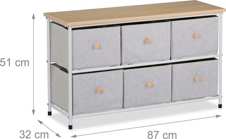 Image du produit Relaxdays Sideboard (87 x 32 x 51 cm)