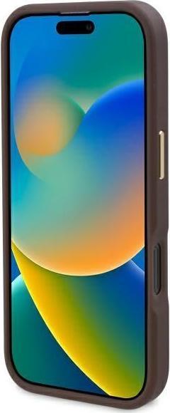 Produktbild Guess GUHMP16LU4GPRW iPhone 16 Pro 6.3" brązowy/brown hardcase 4G Logo Plate MagSafe (Apple iPhone 16 Pro)