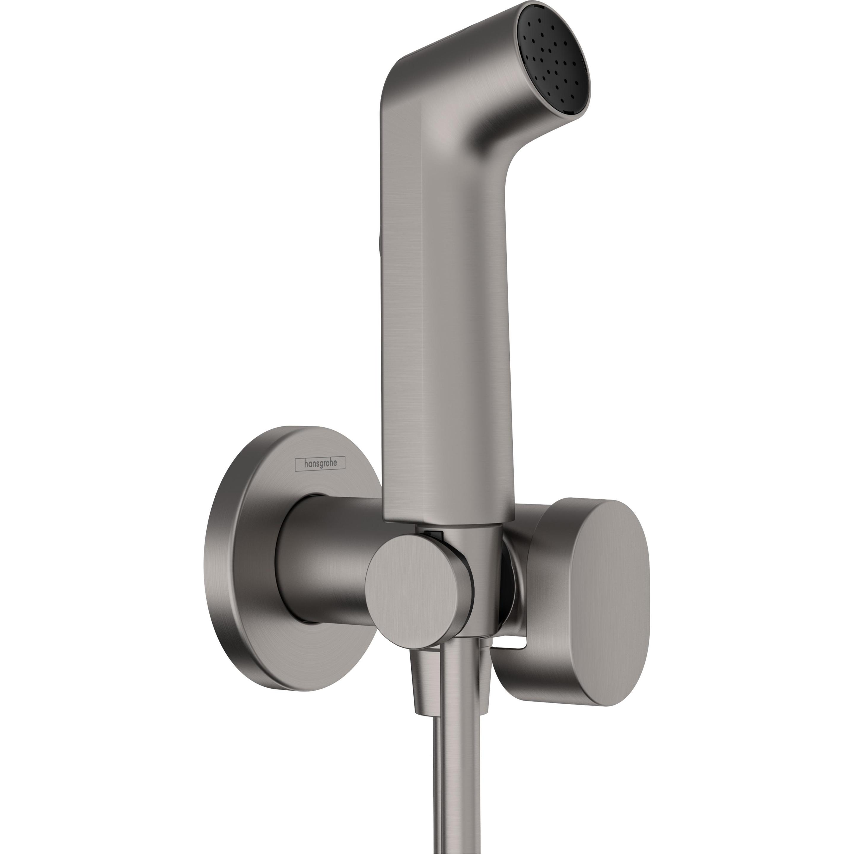 hansgrohe, Soffione doccia, Bidette Douchette à main 1jet S EcoSmart pour eau froide, avec support de douche et flexibles de (1 Tipo di fascio, 6.20 l