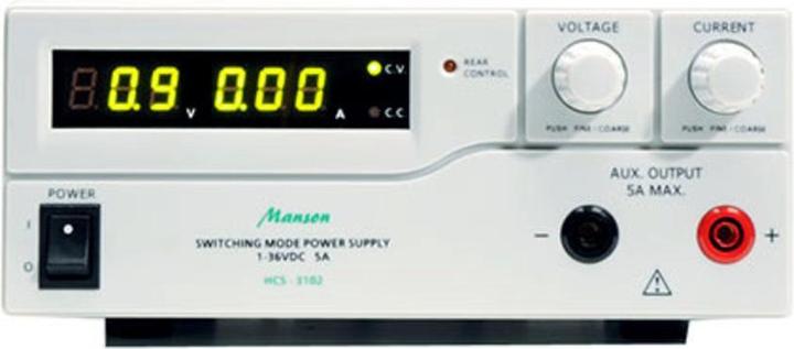 Actual product image Manson Labornetzgerät HCS- 3102 (1-36 V / 0 - 5 A) mit