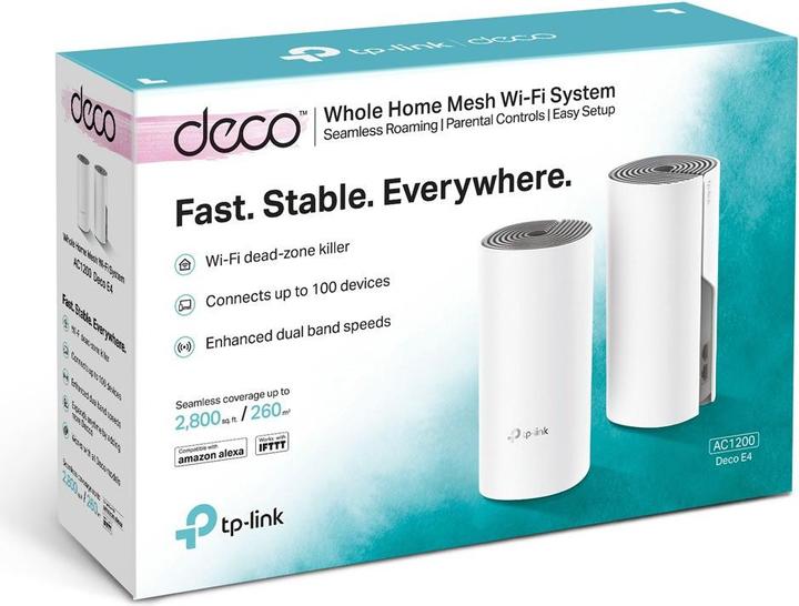 Image du produit TP-Link Deco E4 WLAN Mesh 2-pack Set (AC1200)
