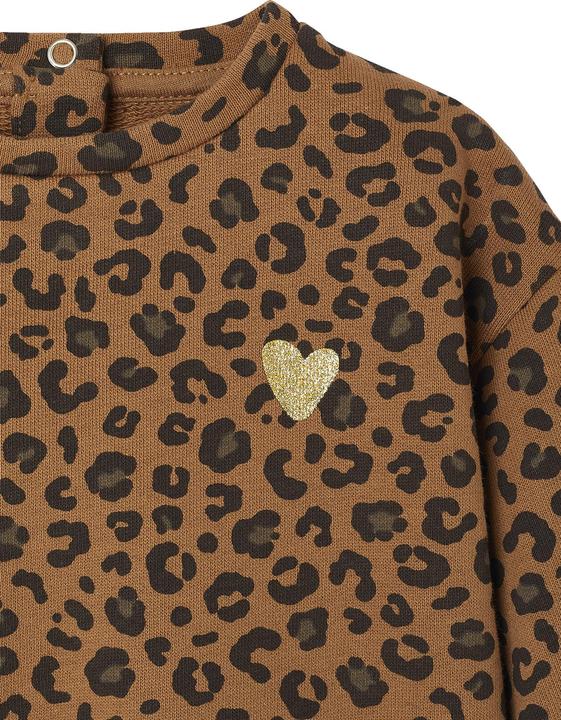 Actual product image Envie de Fraise Bio-Kollektion: Baby Sweatshirt Mama & Tochter-Capsule LEOPARD (74)