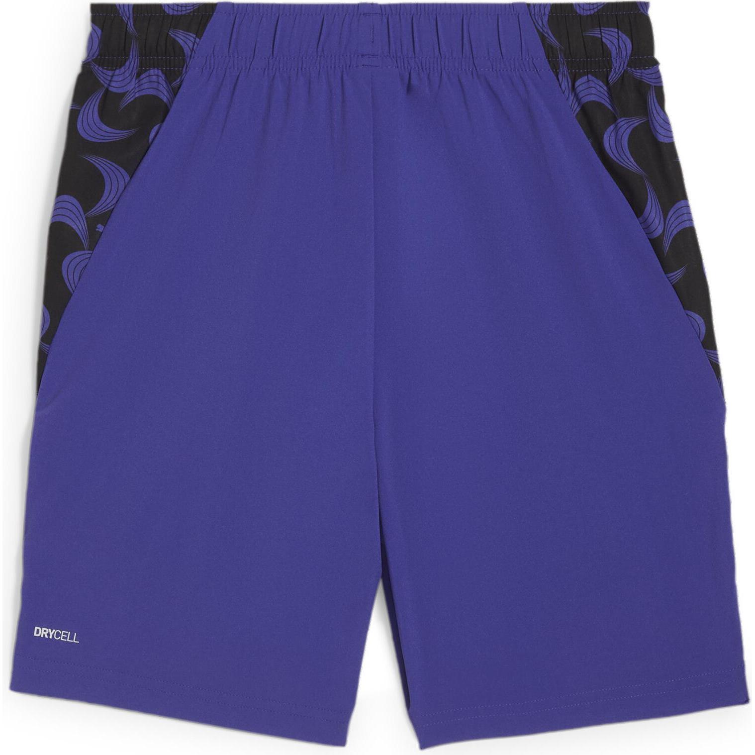 Thumbnail - Puma, Jungen, Sporthose, ACTIVE SPORTS Woven AOP Shorts (140), Blau, 140