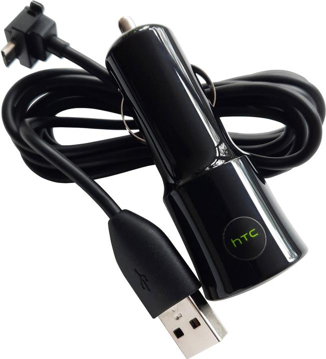 Immagine prodotto HTC CC-C120 Caricabatterie da 1A per auto + cavo DC-M410 Micro-USB in bianco Bulk