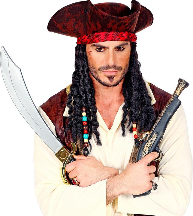 Produktbild Widmann Piraten Dreispitz mit Bandana und Dreadlocks