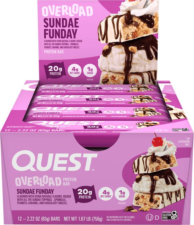 Image du produit Quest Nutrition Overload Bars (732 g, 12 pcs)