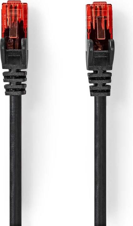 Produktbild Nedis Cat 6 Kabel | RJ45 Stecker | RJ45 Stecker | U/UTP | 20 m | Aussenbereich | Rund | PVC | Schwar (U/UTP, CAT6, 20 m)