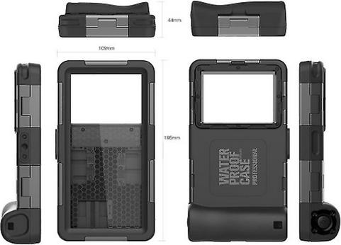 Image du produit PhoneLook SHELLBOX Coque universelle pour smartphone Etui étanche professionnel 2ème génération (15 mètre (Apple iPhone 13 Pro Max, Apple iPhone 11 Pro Max, Apple iPhone 14, Apple iPhone XS, Apple iPhone 6 Plus, Apple iPhone XS Max, Apple iPhone XR, Apple iPhone 12, Apple iPhone 11 Pro, Apple iPhone 13, Apple iPhone X, Apple iPhone 6, Apple iPhone 8, Apple iPhone 14 Pro Max, Apple iPhone 7)