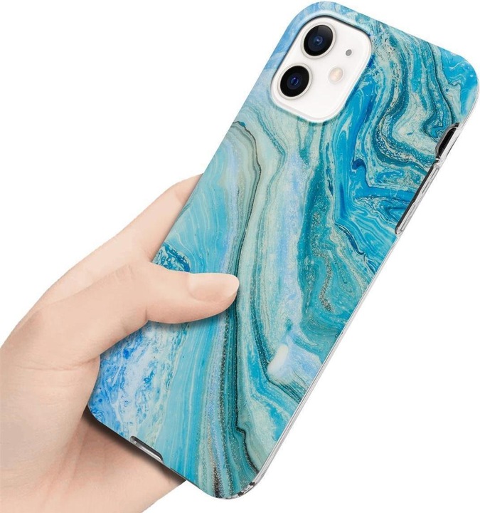 Actual product image Cadorabo IMD TPU Colorful Marble Cover (Apple iPhone 12 Pro Max)