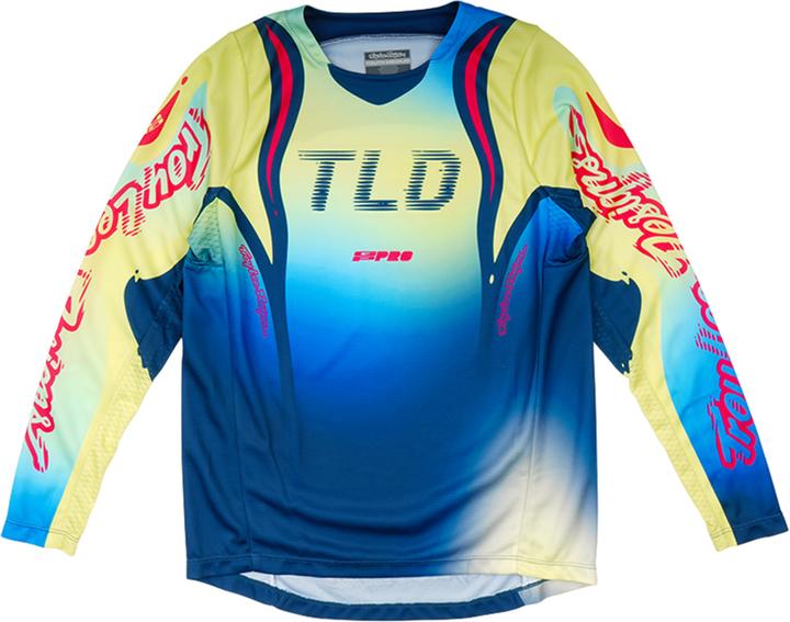 Image du produit Troy Lee Designs GP Pro Jersey, Drip, glo yellow/dark navy, youth XL (XL)