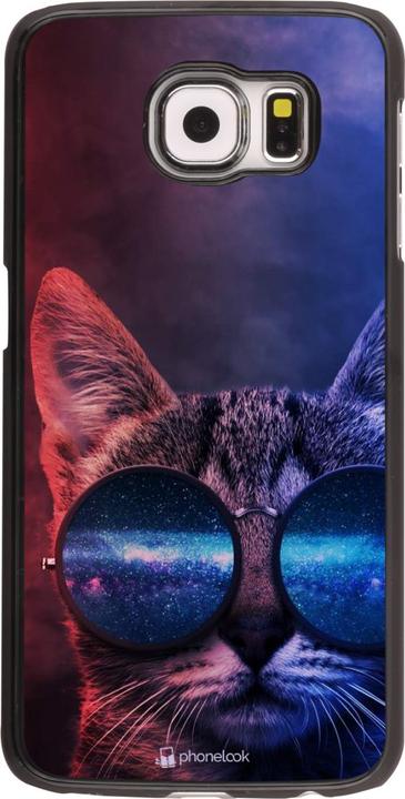 Actual product image PhoneLook Cover Red Blue Cat Glasses (Samsung Galaxy S6)