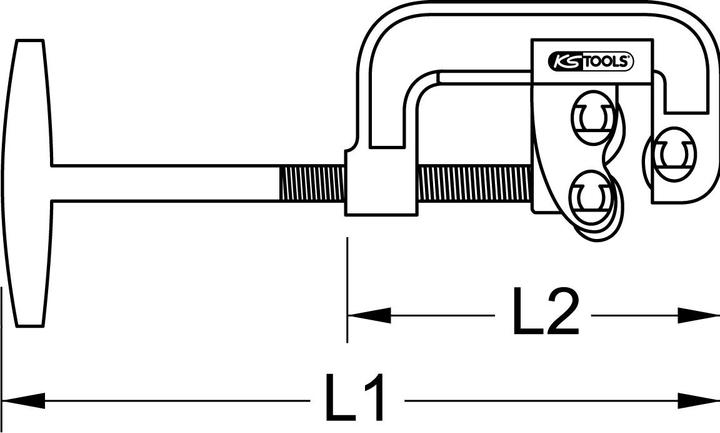 Productafbeelding KS Tools BRONZEplus pijpsnijder (340 mm)