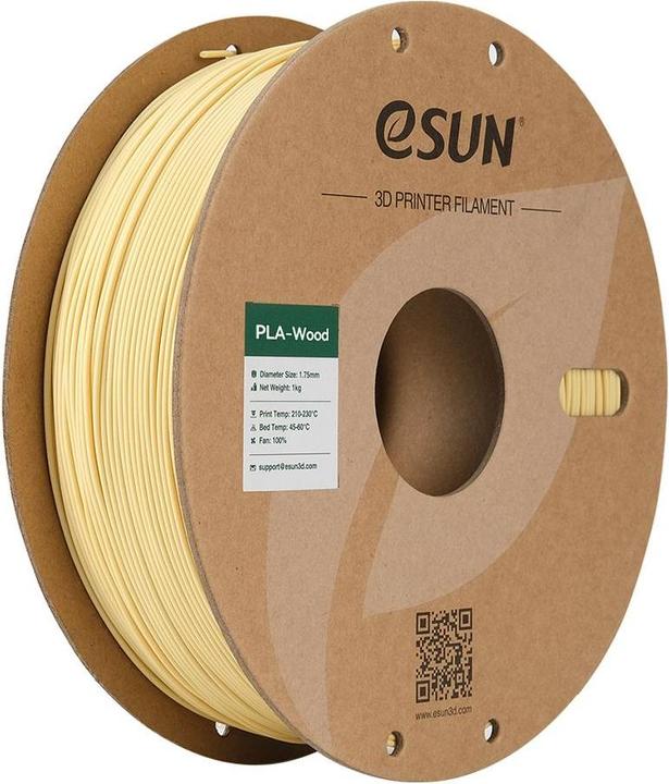 Immagine prodotto eSUN Filamento legno natura 1,75mm 500g (PLA+, 1.75 mm, 1000 g, Marrone)