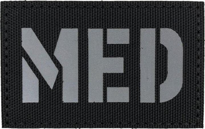 Image du produit Charlie Mike Morale Patch Klettabzeichen MED Reflective/Laser - white/black
