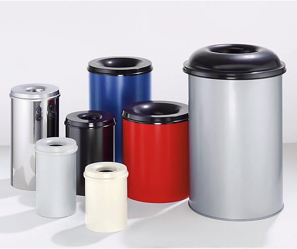Produktbild kaiserkraft Papierkorb, selbstlöschend (15 l)