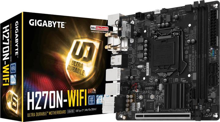 Image du produit Gigabyte Ga-H270n-Wifi (LGA 1151, Intel H270, Mini-ITX)
