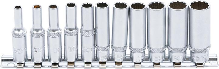 BGS Socket Set, 12-point, deep | 6.3 mm (1/4") Drive | 4 - 13 mm | 11 pcs.