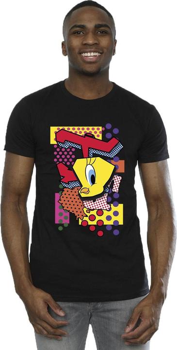 Actual product image Looney Tunes Mens Tweety Pop Art T-Shirt (4XL)