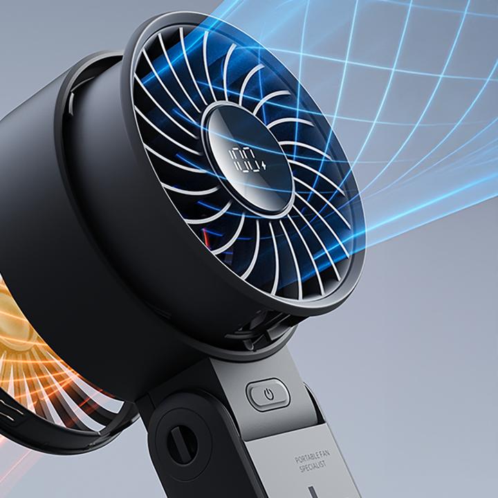 Actual product image Jisulife Handheld Fan Life7 (3600mAh) black