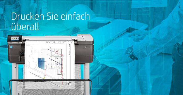 Actual product image HP DesignJet T830 - 36" (Ink, Black and white)